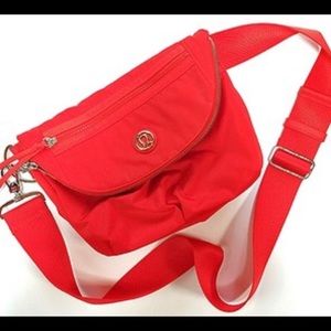 Beautiful red rare festival lululemon bag